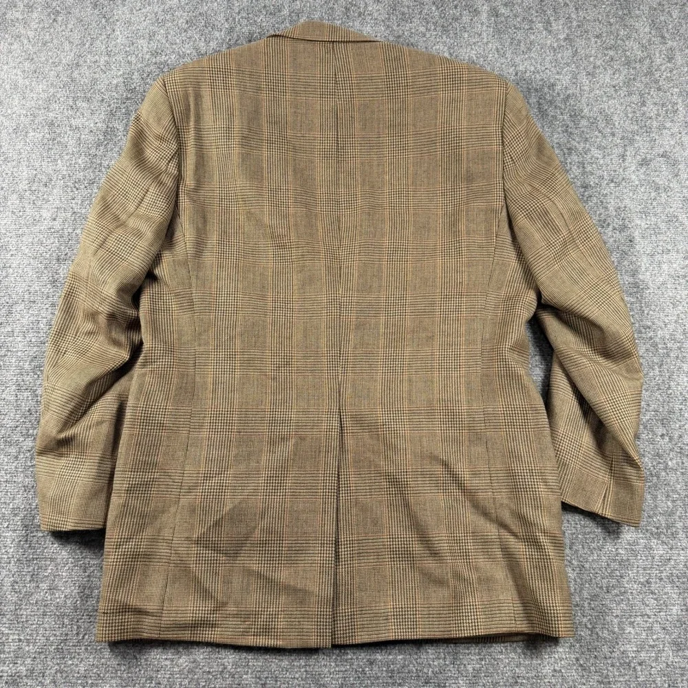 Lauren Ralph Lauren Blazer Mens 42L Brown Glen Plaid Wool Sport Coat Canada